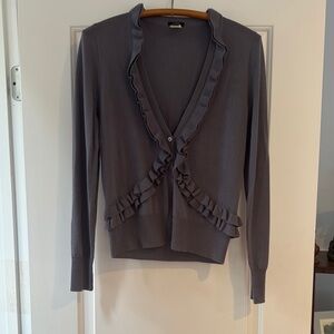 J. Crew Gray Cardigan Sweater